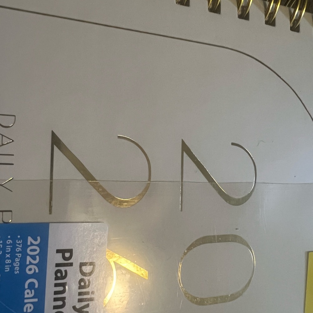 2O26 DAILY PLANNER 376 PAGES 6x8 NEW SPIRAL  12 MONTHS TABBED